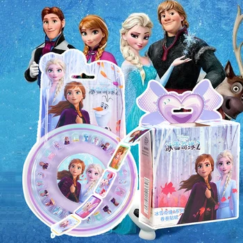 

Disney Frozen 2 Elsa Anna Nail Stickers Removable Princess Scrapbooking For Kids Decor Diary Notebook Decoration Toy Set Sticker