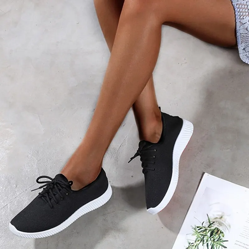 SHUJIN/женские кроссовки; уличная спортивная обувь для бега; сетчатая повседневная обувь с легкой подошвой