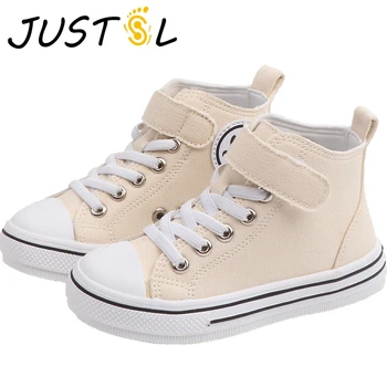 

JUSTSL Children's Canvas Shoes Boys Girls Casual Shoes 2019 Autumn New Kids Fashion Sneakers size 26-36