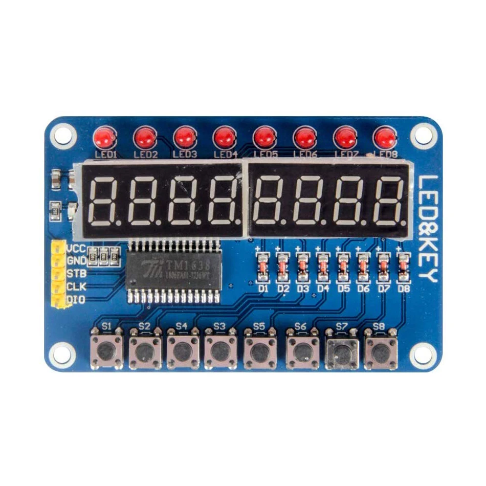 TM1638 ключ цифровой трубчатый светодиодный модуль дисплея для DIY