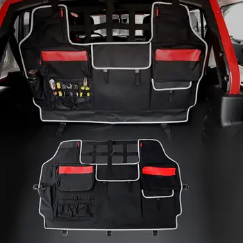 

Backseat Trunk Storage Pouch Bag Cargo Rear Tool Organizers Holder for 2007-2019 2008 2010 2018 Jeep Wrangler JK JL 4-Door Only