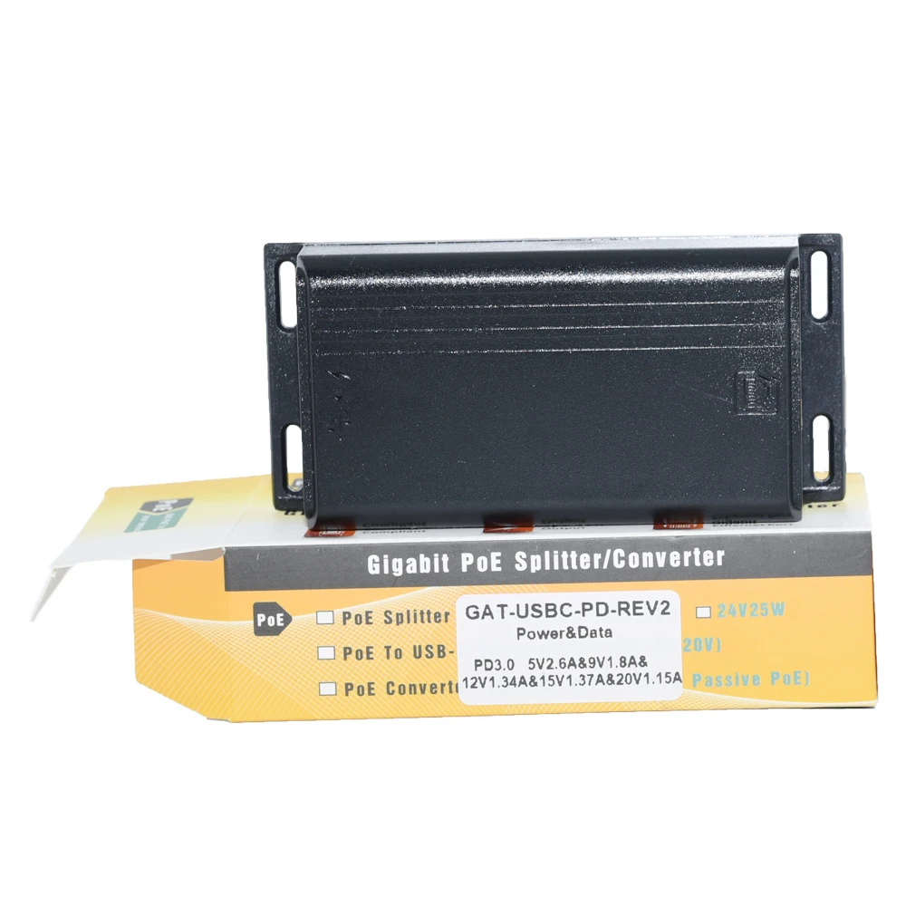 GAT-USB-C-PD POE сплиттер мощность+ данные для USB-C до 25 Вт iPad поверхности планшета