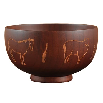 

Wooden Salad Bowl for Salad, Noodle, Fruits and Cereal Wood Bowl Tableware