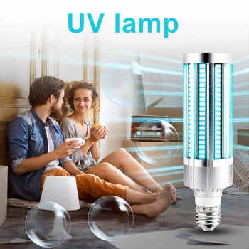 

60W UV Germicidal Sterilizer Lamp E27 LED UV Light Bulbs for Home Bedroom QJY99