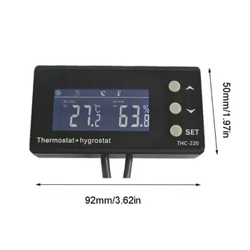 

1Set Thermostat Socket Temperature Humidity Regulator for Greenhouse Incubator