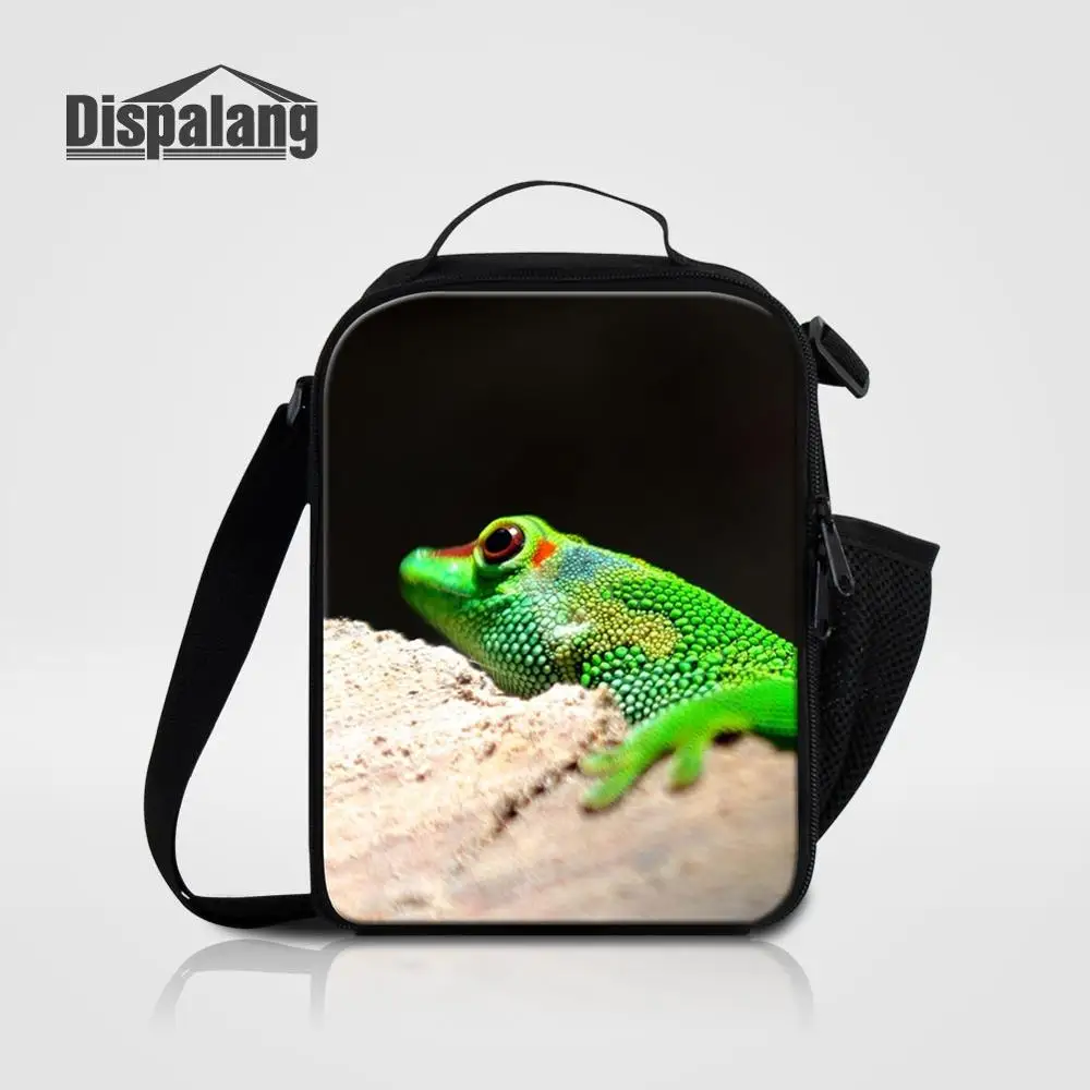 Lunch Bag12 Для мужчин сумка на плечо; для ланча сумка ящерица животных Bolsa Termica для школьников, Еда Коробки для обедов сумка для маленького мальчика холст высокое качество сумка-холодильник - Цвет: Lunch Bag12