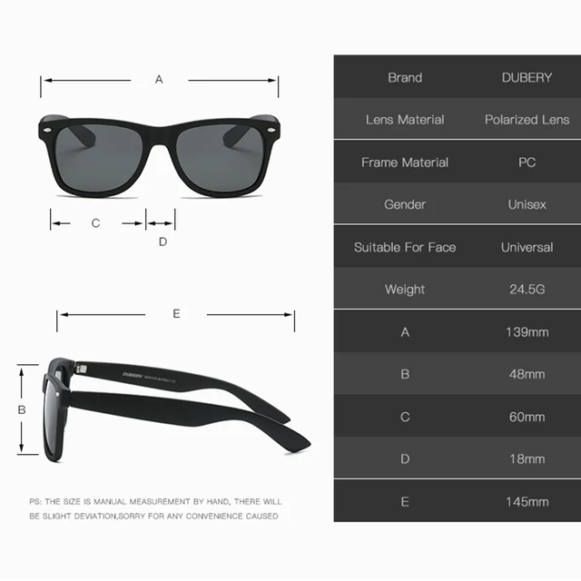 Classic Retro Rivet Polarized Wayfarer Sunglasses for Women Men Brand Style Square Mirrored Lens Sun Glasses 100% UV Protection 4