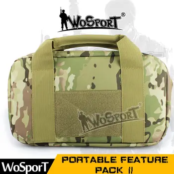 

Tactical Gun Bag Case Pistol Carry Bag Military Handgun Holster Durable Padded Fishing Kit Bag