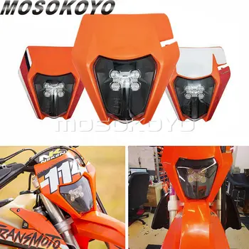 

Orange E8 5LED Headlight Front Running Light Dirt Bike Enduro Lighting for KTM EXC TPI EXC-W XCF-W XC-W Six Days Dual Sport Lamp