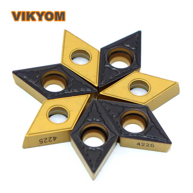 Твердосплавные пластины DCMT11T304-PM DCMT11T308-PM 4235/4225/4325 ЧПУ Вставки пластин токарный резец поворотный инструмент