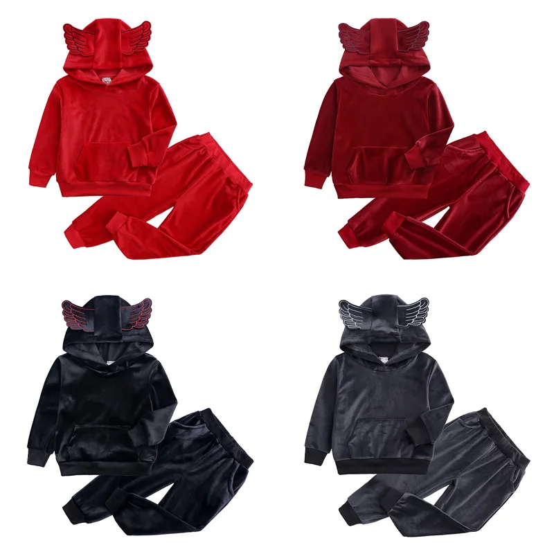 

Spring High Quality Girl Clothes Sets Children Clothing 2019 Autumn Girls&Boys set children Sport set For Kids Clothes Tracksuit