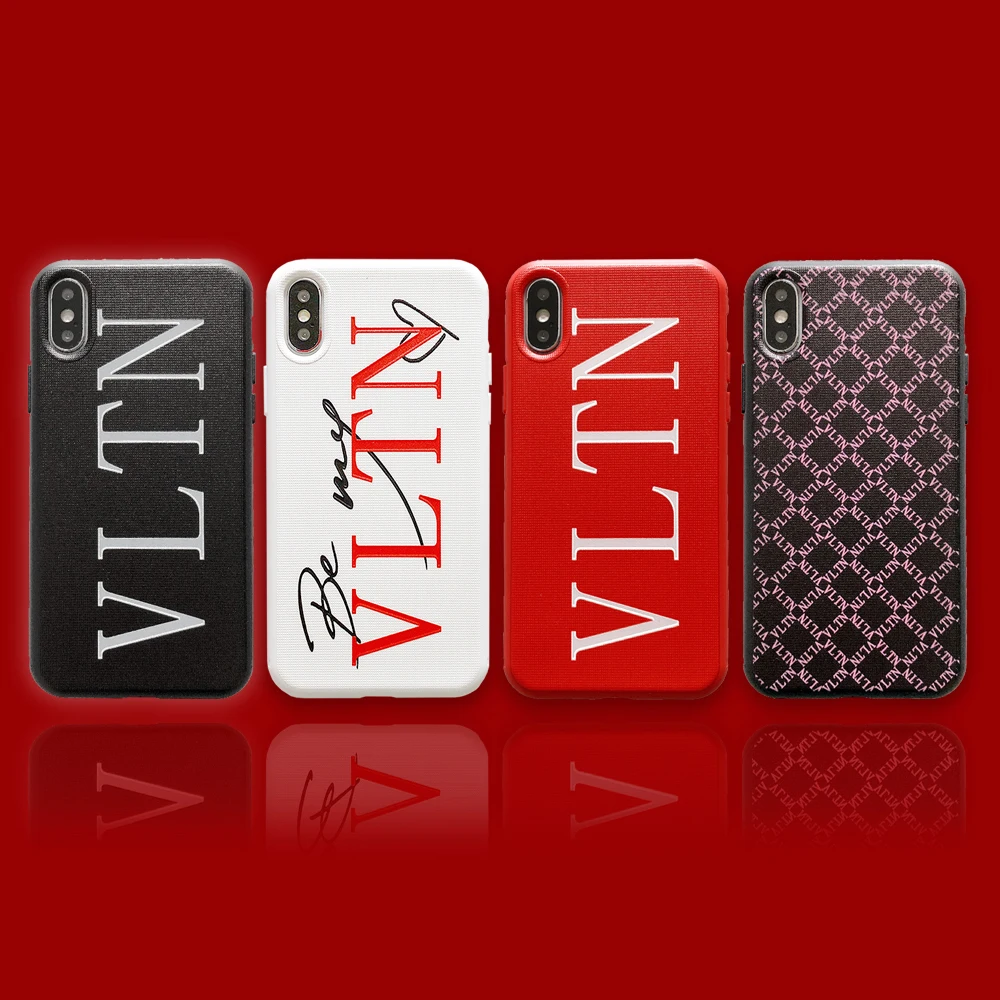 

Luxury 3D Super relief VLTN soft silicon cover case for iphone x xs xr max 8 7 6 6s plus fashion brand Italy phone coque capa