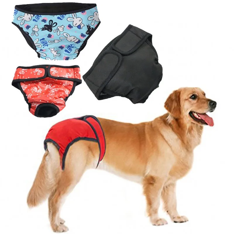 

New Pet Big Dog Underpants Waterproof Fabrics Female Dog Shorts Menstruation Panties Physiological Pants Diapers Large Size L XL