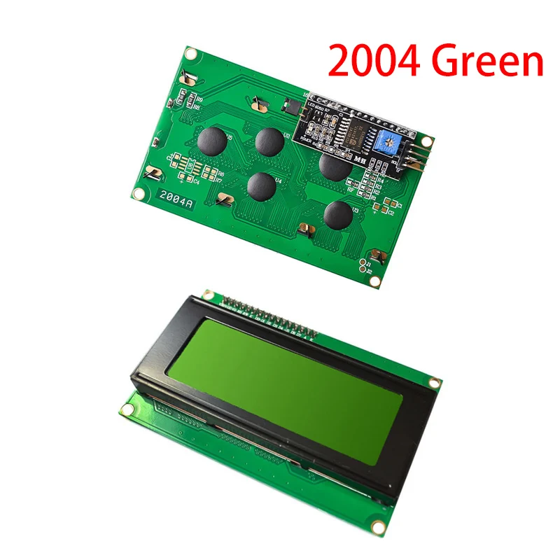 Экран 3D-принтера lcd 1602A 2004 12864 Ramps1.4 IIC/I2C последовательный интерфейс адаптер модуль экран HD44780 символ для arduino - Цвет: 2004 Green with IIC