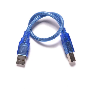 

1PC 30CM Blue High Speed USB 2.0 A Male to B Male Data Transfer Printer Cable Cord