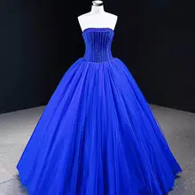 Бальное свадебное платье с свадебное платье без бретелей без шлейфа vestido de noiva