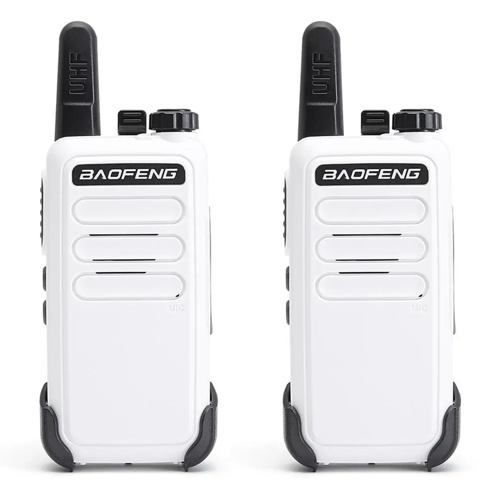 2 pcs white Baofeng BF-C9 мини-рация UHF 400-470 МГц портативное радио двухстороннее радио Comunicador приемопередатчик Woki Toki - Цвет: 2 pcs white