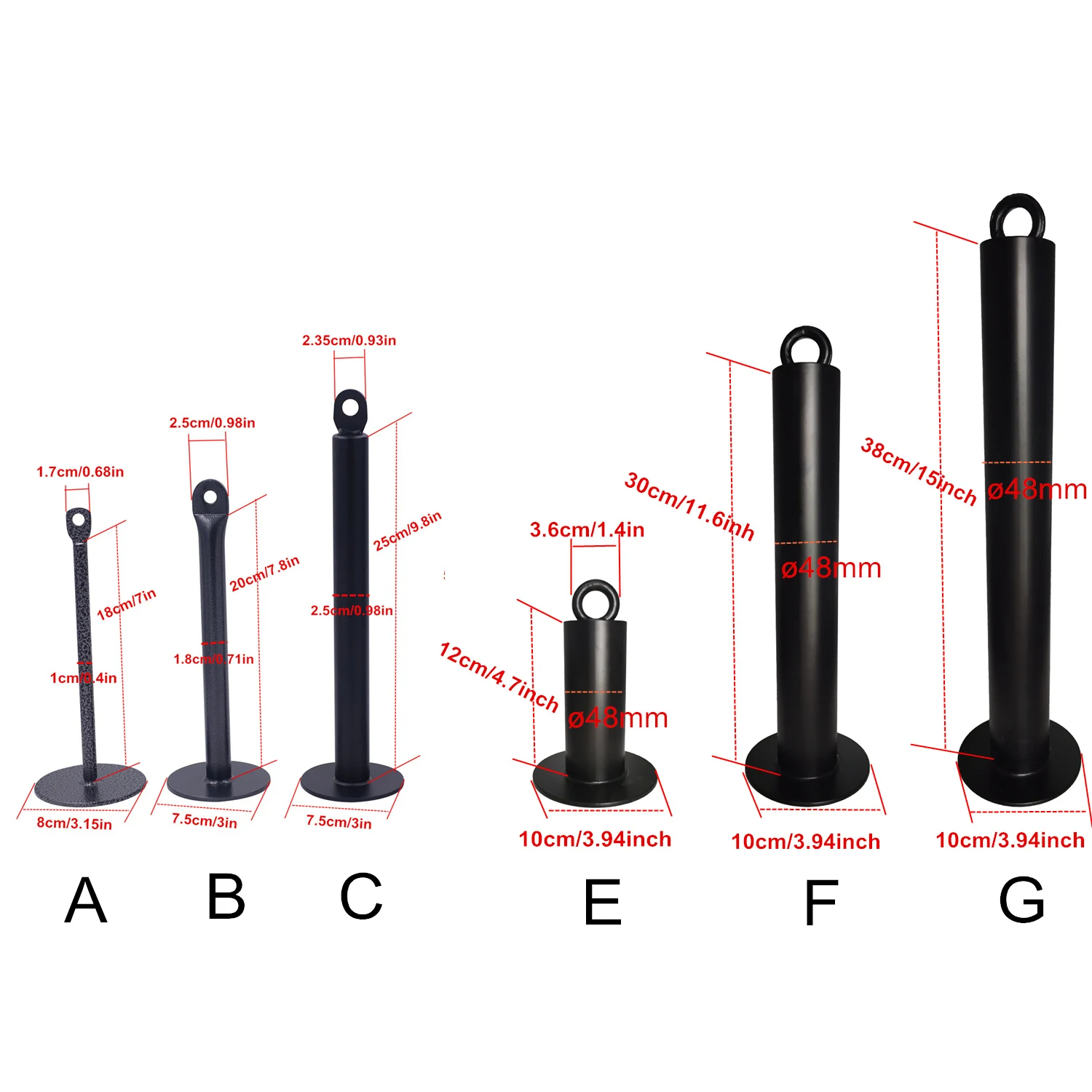 Fitness Loading Pin Gym Pulley Cable System Attachment Dumbbell Rack For Home Workout Strength Training Weight Lifting Exercises