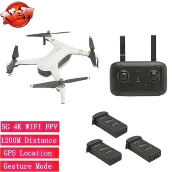 شراء5G واي فاي FPV RC الطائرة بدون طيار 1 كجم واي فاي التحكم عن بعد أجهزة الاستقبال عن بعد مع 4K HD كاميرا 3 قطعة بطارية RTF نموذج اللعب لتحديد المواقع موقع...