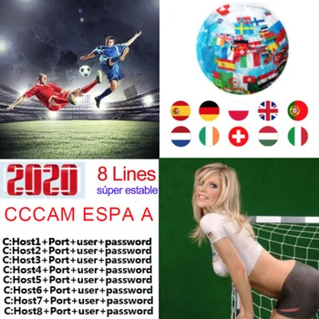 

TV Receiver CCCAM ESPA A Stable Cline for Europe Spain Portugal Germany Poland Satellite Tv Receiver FULL HD DVB Support TV BOX