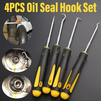 

Good Quality 4Pcs Durable Car Hook Oil Seal O-Ring Seal Remover Pick Set Tools Outillage Automobile