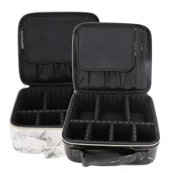 

Multi-functional Cosmetic Bag Storage Partition Makeup Organizing Kit Case Professional Makeup Brushes