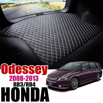 

Leather Car Trunk Mat RB3 RB4 Auto Carpet Tail Cargo Liner For Honda Odyssey 2008-2013 Trunk Boot Mat Rear Odyssey Liners Pad