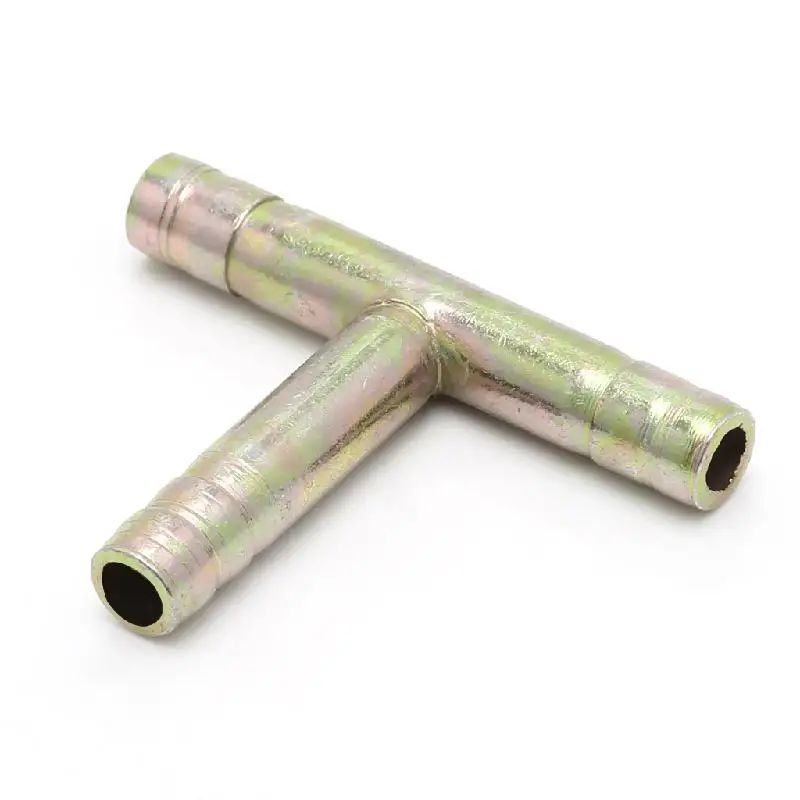 

8mm 5/16" Tee 3 Way Hose Barbed Connector Air Fuel Water Pipe Gas Tubing connector