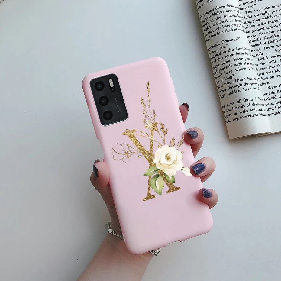 casing oppo For Oppo A16s Case Cute Letters Cover For Oppo A16 A 16 s OppoA16 Soft Silicone Case For Oppo A16 CPH2269 TPU Fundas 6.52" Coque best case for android phone