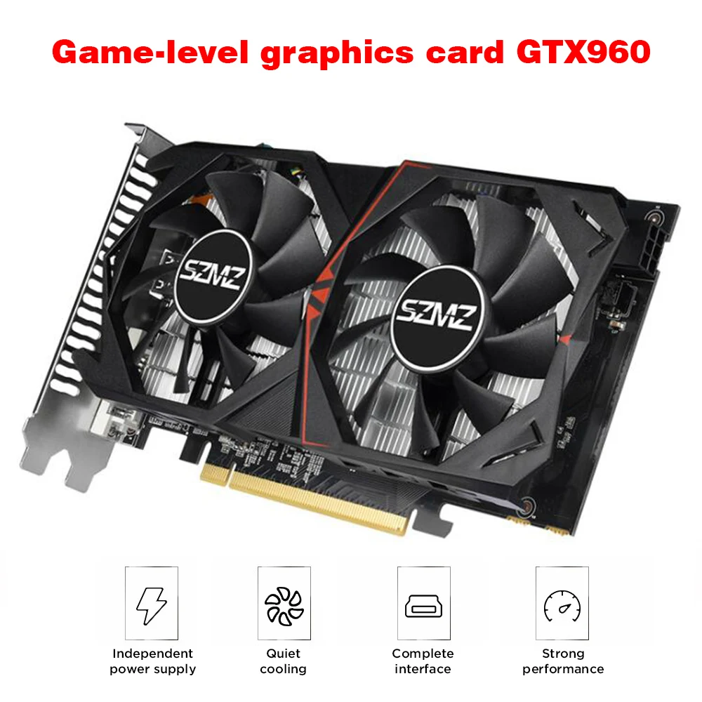 Видеокарта Оригинал GTX960 2 Гб 128 бит GDDR5 графические карты для NVIDIA VGA Geforce