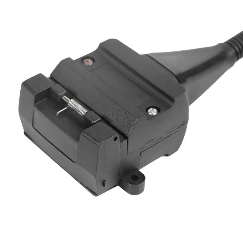 От 7 до 12 Pin AU плоский мужской трейлер разъем Разъем адаптер ABS прочный Plug and Play легко использовать для прицепа черный