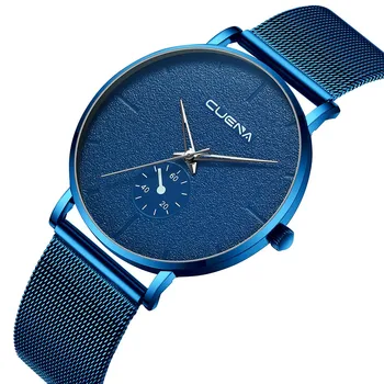 

Men's Fashion Business Reloj Hombre watch men Simple Magnet Buckle Mesh With Analog Quartz Qatch Erkek Kol Saati