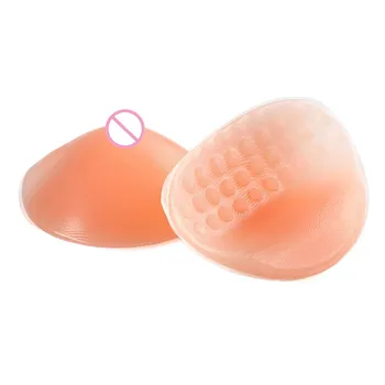 

2Pcs/Pair Silicone Breast Enhancers Fake Breast Forms Cosplay Transvestite Prosthesis Bra Insert Massage Dots Nude Chest Pads