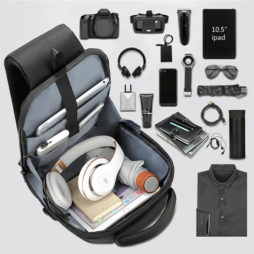다기능 크로스 바디 체스트 백 남성용, USB 충전 포트 메신저 팩, 방수 슬링 숄더 백, 남성용 Bolsas Masculina 3