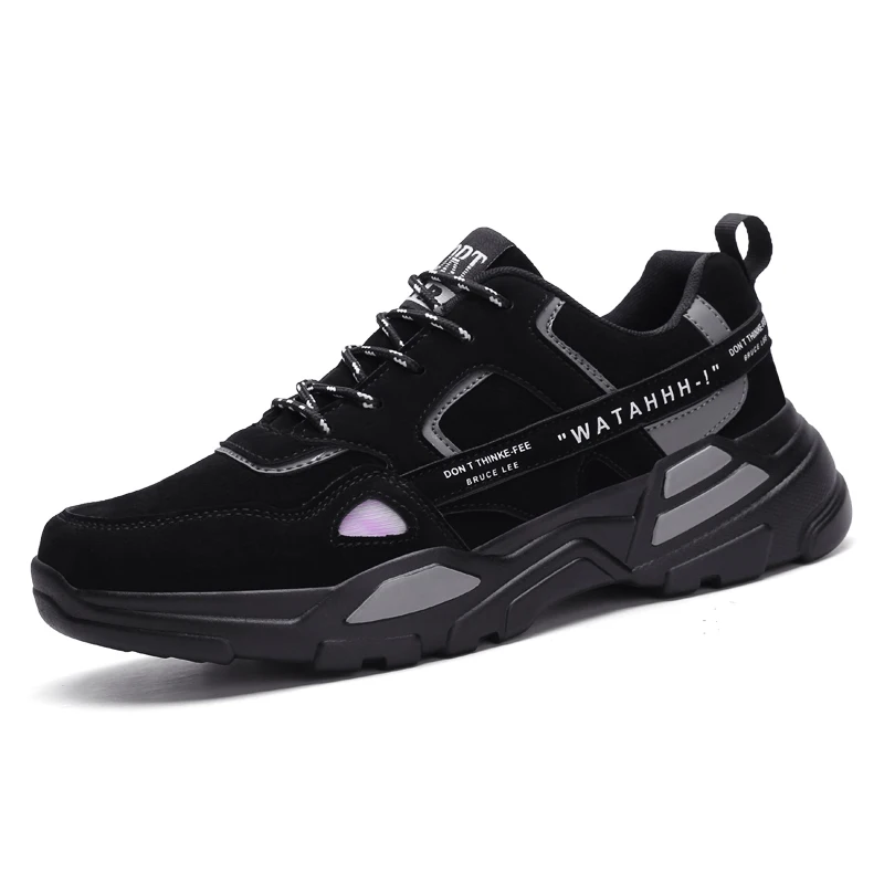 Роскошные мужские кроссовки GG JM Runner, прогулочная обувь, Magmur Boost, кроссовки для спорта на открытом воздухе, тройной S, дизайнерские кроссовки Kanye West 700 - Цвет: Черный