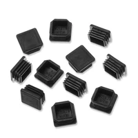 Hot 10Pcs Plastic Furniture Leg Black Blanking End Caps Furniture Feet Wear-resistant Chair Leg Caps Floor Protection Anti-slip 3