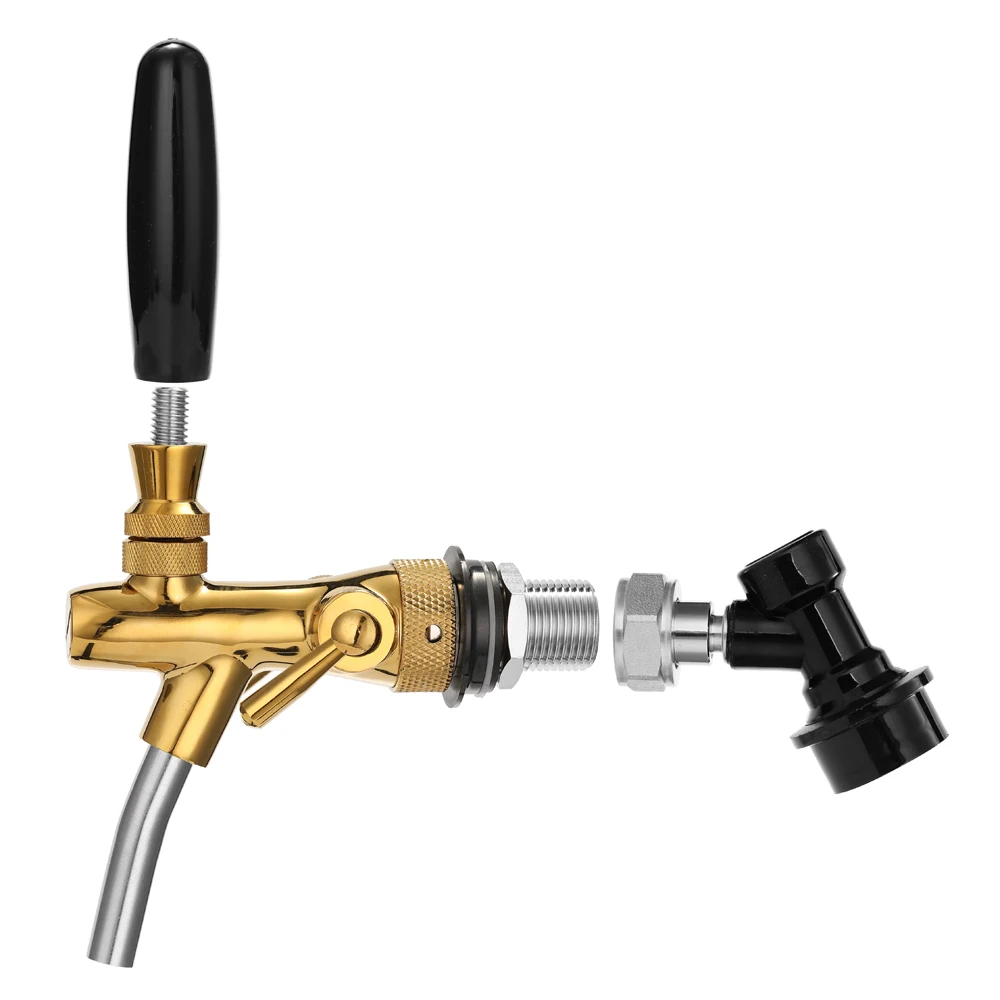 

Hot Beer Tap Stopsock Adjustable With Chrome Plating Beer Home Brewing With Ball Lock