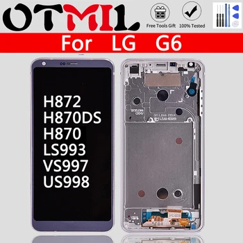 

OTMIL 5.7"LCD For LG G6 LCD with Frame Display Touch Screen For LG G6 Display H872 H870DS H870 LS993 VS997 US998 LCD Replacement