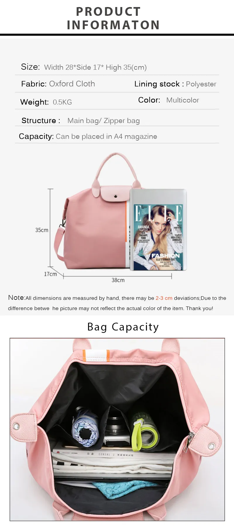 Men's Big Nylon Sport Travel Bag Organizer Large Capacity Carry-on Bag Lady Crossbody Bags Traveling Bags And Luggage For Women