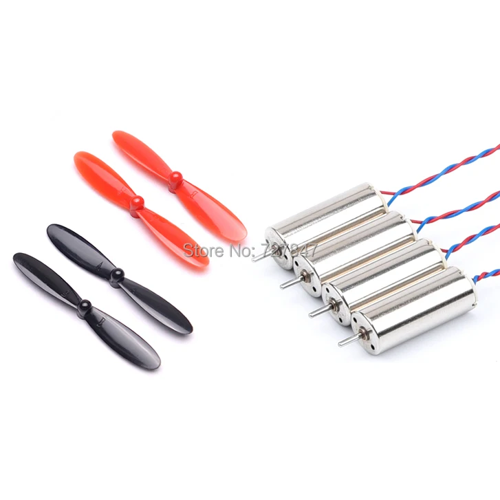 4 шт. 8 5x20 мм 8520 мотор без сердечника + 10 пар 55 Лопасти пропеллера для DIY Micro QX95 QX110