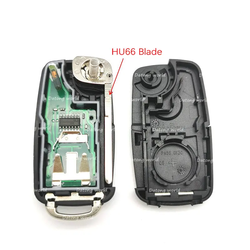 Datong World Автомобильный Дистанционный ключ для VW 315/433 МГц ID 48 чип 5KO837202AD 3 кнопки Авто умный пульт дистанционного управления пустой ключ