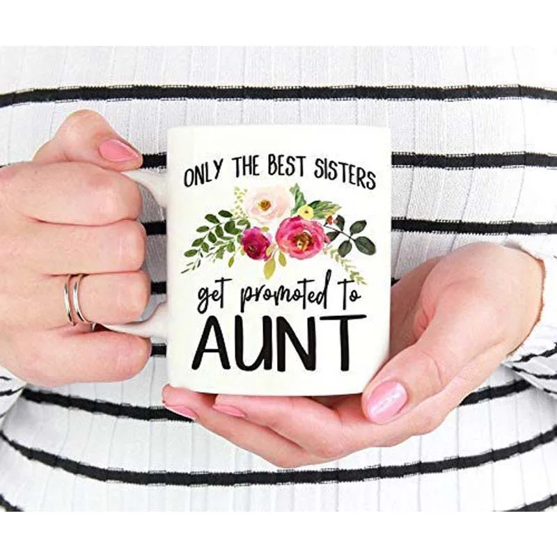 Aunt Mug Sister Promoted To New Baby Reveal- 11OZ Coffee | Дом и сад