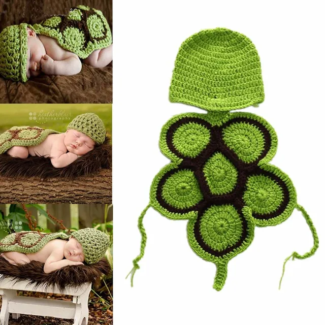 10 Types  Animal Shape Newborn Photo Costume Crochet Knitted Cute Baby Photography Props Accessories Type I