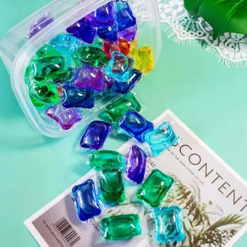 

10pcs Fragrance Cleansing Laundry Bead Capsule Laundry Liquid Papers Washing Soap Washing Clothes Machine&Hand Wash Cute Candy