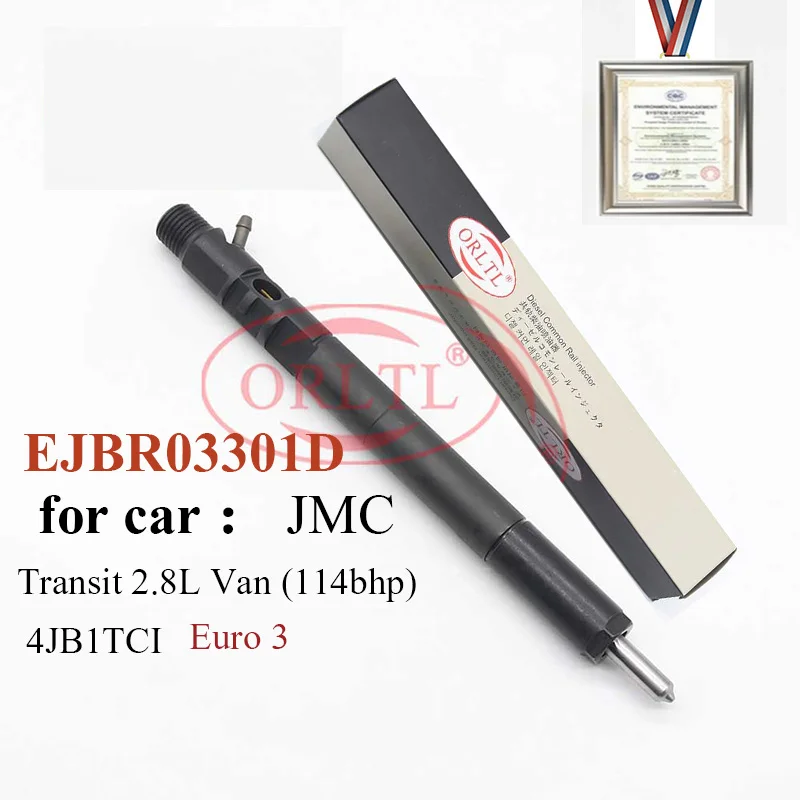 ORLTL EJBR03301D(33801 4X810) автомобильный топливный инжектор EJBR03701D(33801-4X810) для EURO 3 TRANSIT 2.8L VAN