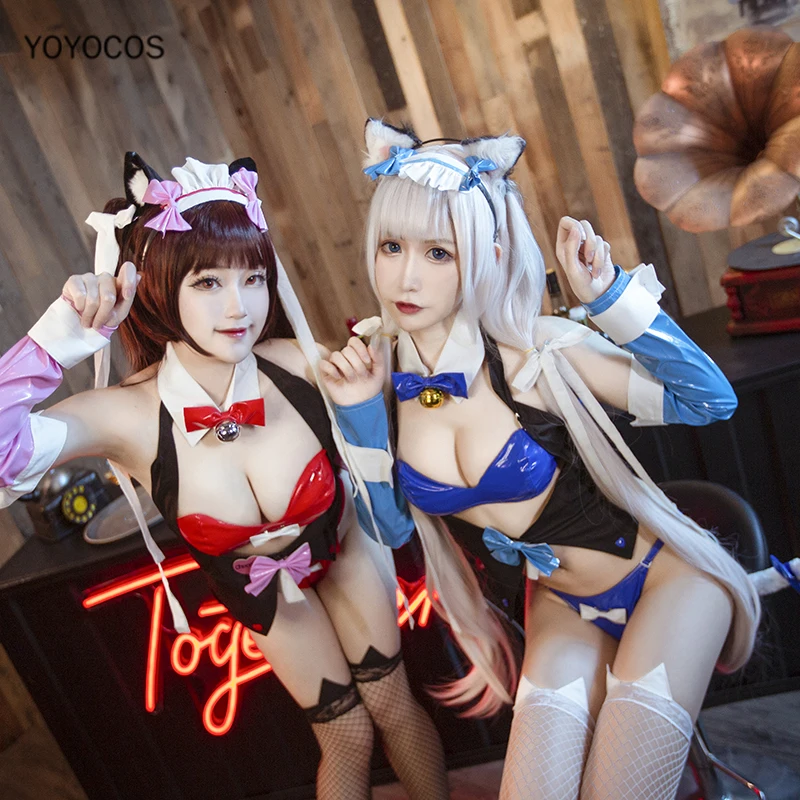 

YOYOCOS Chocola Nekopara Cosplay Costume Vanilla Bunny Girl Cat Neko Uniform Sexy Women Set Figure New Party Halloween Gift