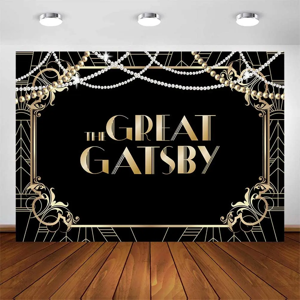Mocsicka Great Gatsby Birthday Backdrop Roaring 20s Retro 1920s The Great Gatsby  Party Decorations Photography Background - Backgrounds - AliExpress