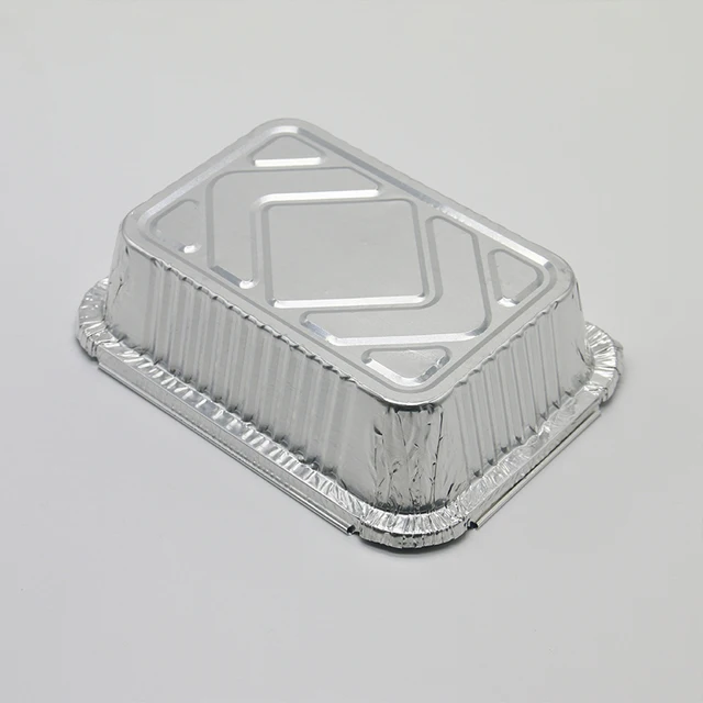 Aluminum Foil Takeaway Packing Boxes  Aluminum Baking Pans Disposable -  50pcs - Aliexpress