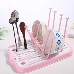 Foldable Baby Bottle Holder Portable Multi-function Baby Bottle Drain Rack Bottle Drying Rack Fruit Plate