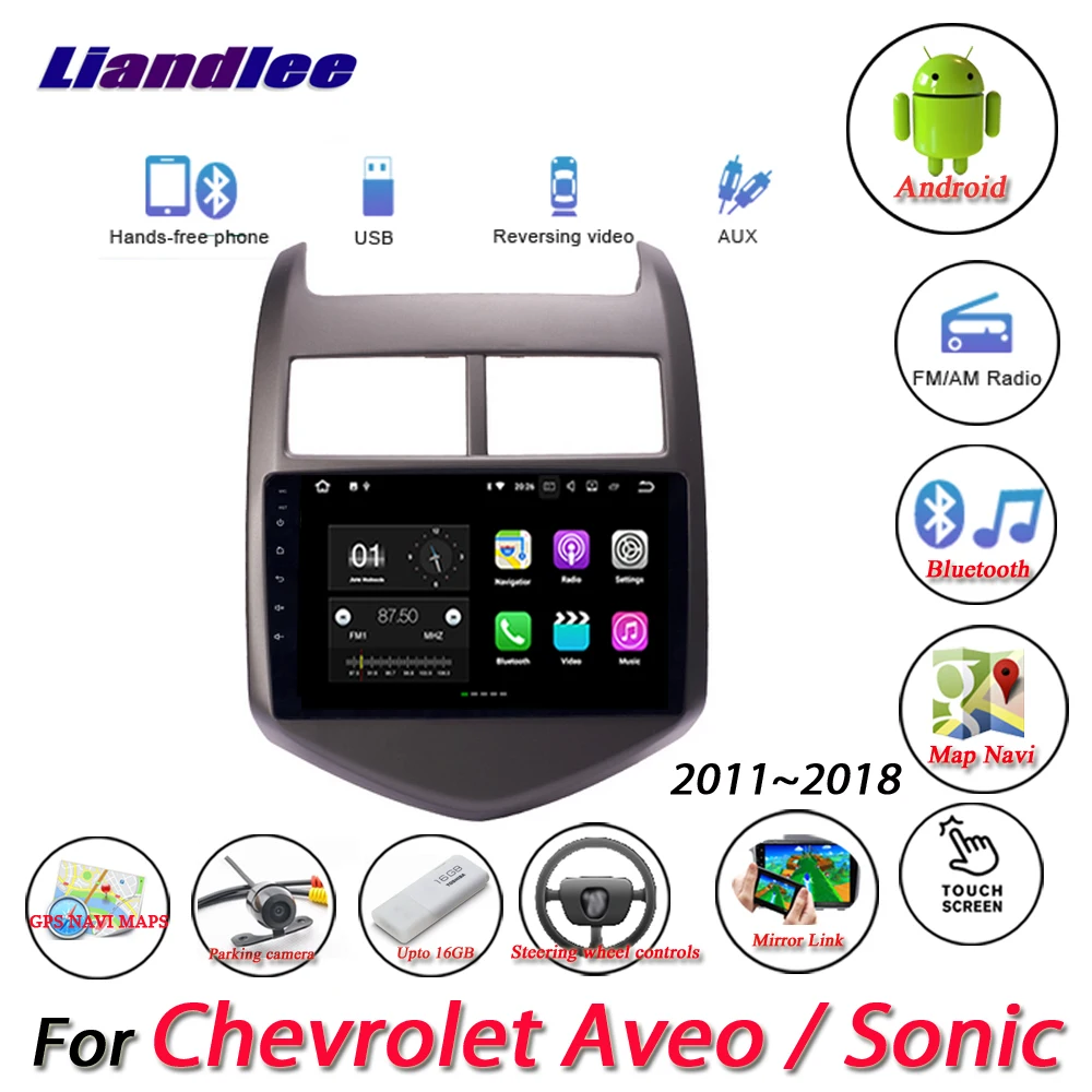 

Car Android Multimedia System For Chevrolet Aveo/Sonic 2011-2018 Radio Viedo BT GPS Navigation Screen